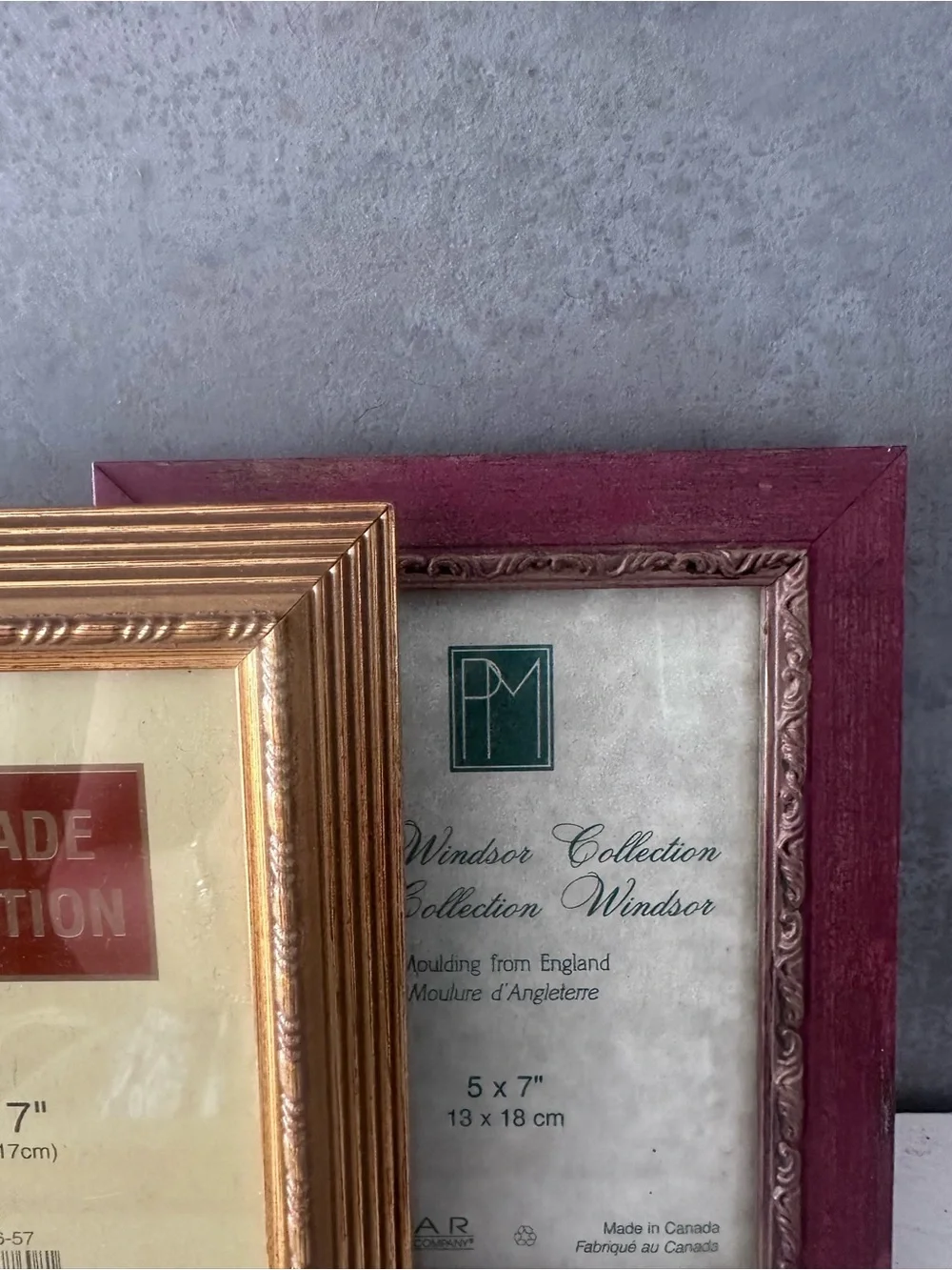 lot of 2 Pelmar ENG Wood Moulding Canada, Serenade FITS 5X7 ORNATE PICTURE FRAME